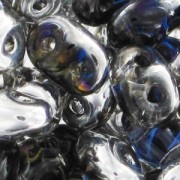 SuperDuo 2.5x5mm Crystal Heliotrope x10g|raw }}