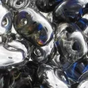 SuperDuo 2.5x5mm Crystal Heliotrope x10g