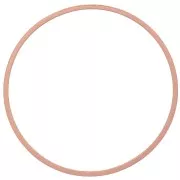 25mm Mounting and weaving ring round - Rose gold x1d weaving rin