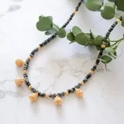 4mm Round filigree beads - Fine Gold Plated x20