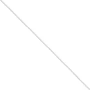 1mm 925 Sterling Silver Oval cable Chain x1m