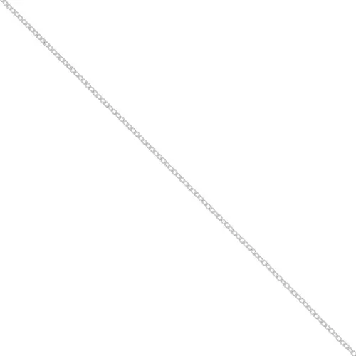 1mm 925 Sterling Silver Oval cable Chain x1m