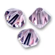 PureCrystal 5328 Crystal Bicones 6mm Light Amethyst x20