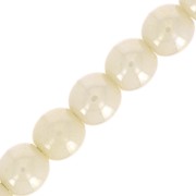 Czech Glass Beads Round 3 mm - Opaque Ivory Ceramic Look x50|raw }}