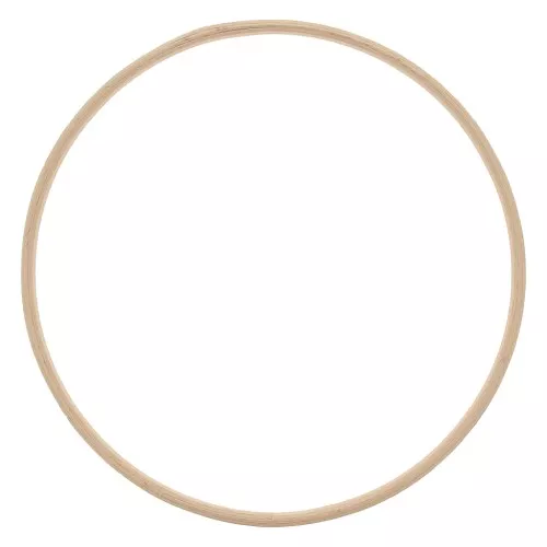 17cm Wooden circle for dream catcher and decoration - Natural x1