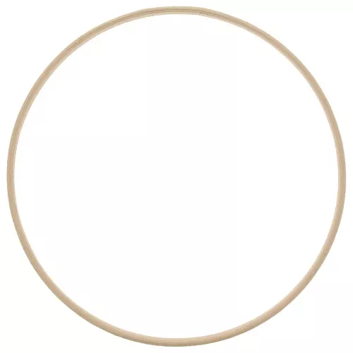 23cm Wooden circle for dream catcher and decoration - Natural x1