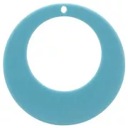 50mm Hollow Acrylic Circle Pendant - Fuchsia x1