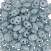 SuperDuo 2.5x5mm Opaque Green Ceramic Look x10g