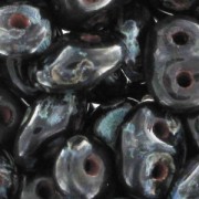 SuperDuo 2.5x5mm Jet Picasso x10g