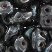 SuperDuo 2.5x5mm Jet Picasso x10g