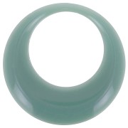 44mm Opaque resin hollow circle pendant - Celadon x1