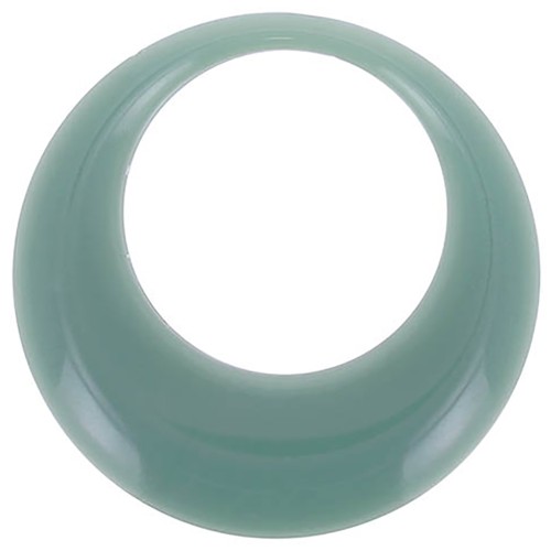 44mm Opaque resin hollow circle pendant - Celadon x1
