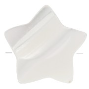 8mm Mother of Pearl Star Bead - Natural x1|raw }}