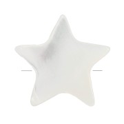6mm Mother of Pearl Star Bead - Natural x1|raw }}