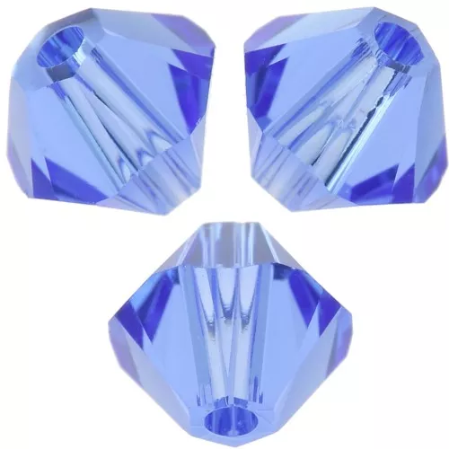PureCrystal 5328 Crystal Bicones 6mm Sapphire x20