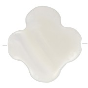 8mm Mother of Pearl Clover Bead - Natural x1|raw }}