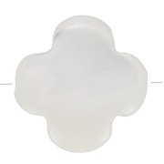 10mm Mother of Pearl Clover Bead - Natural x1