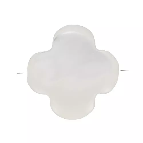 6mm Mother of Pearl Clover Bead - Natural x1