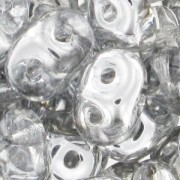 SuperDuo 2.5x5mm Crystal Argent x10g