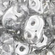 SuperDuo 2.5x5mm Crystal Argent x10g