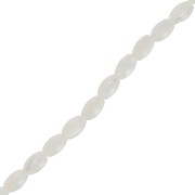 Olive-colored mother-of-pearl beads, 5.5 x 3 mm, 39 cm