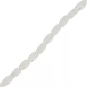 Olive-colored mother-of-pearl beads, 5.5 x 3 mm, 39 cm