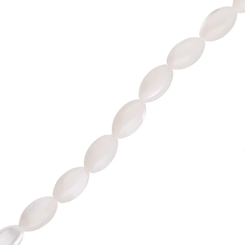 Olive beads 7x4 mm - Mother of pearl x40 cm