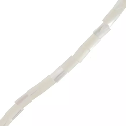 5x3mm Mother of Pearl Tube Beads - Natural x40cm
