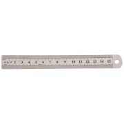 15cm Stainless steel graduated ruler x1|raw }}