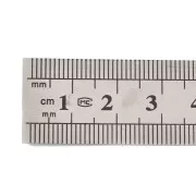 15cm Stainless steel graduated ruler x1