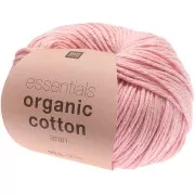 Essentials Organic Cotton Aran - Pink x50g