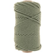 3mm Macrame Cotton Cord Spool - Avocado x50m|raw }}