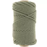 3mm Macrame Cotton Cord Spool - Avocado x50m