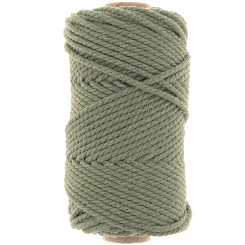3mm Macrame Cotton Cord Spool - Avocado x50m