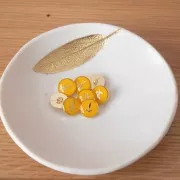 12mm Lise Tailor Button - Sunshine yellow x1