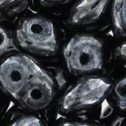 SuperDuo 2.5x5mm Jet Hematite x10g