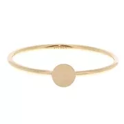 Gold filled Fine ring with tray for 4 mm cabochon - Size 57 x1