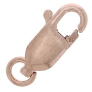 10mm Lobster Clasp with open ring - Rose Gold filled x1