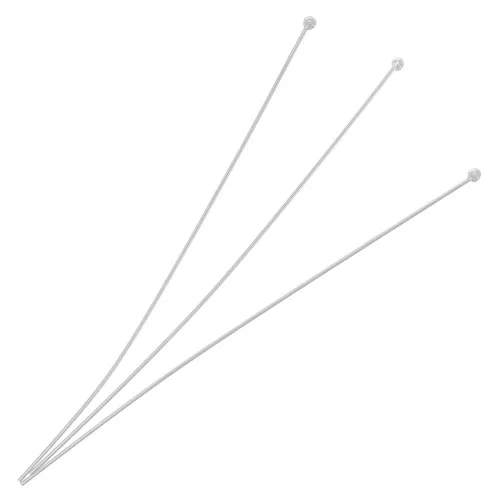 51x0.40mm 925 Sterling Silver ball pins x10