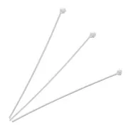 26x0.40mm 925 Sterling Silver ball pins x10