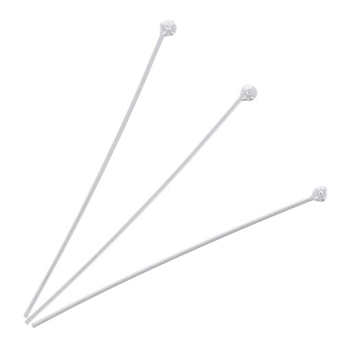26x0.40mm 925 Sterling Silver ball pins x10