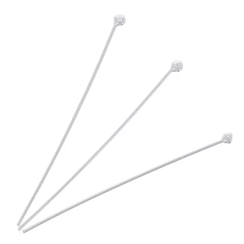 26x0.40mm 925 Sterling Silver ball pins x10