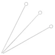 38x0.50mm 925 Sterling Silver Eye pins x10