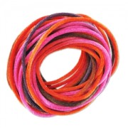 Polyester Rattail cord 2mm Orange/Pink x5m|raw }}