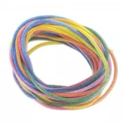 Polyester Rattail cord 2mm Light colours x5m