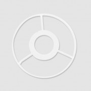 Lampshade Head ring 10 cm white x1