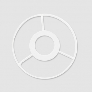 Lampshade Head ring 10 cm white x1