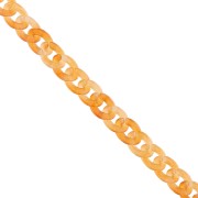 13mm Acrylic curb Chain - Marbled Apricot x1m|raw }}