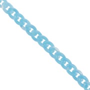 13mm Acrylic curb Chain - Marbled Sky Blue x1m|raw }}