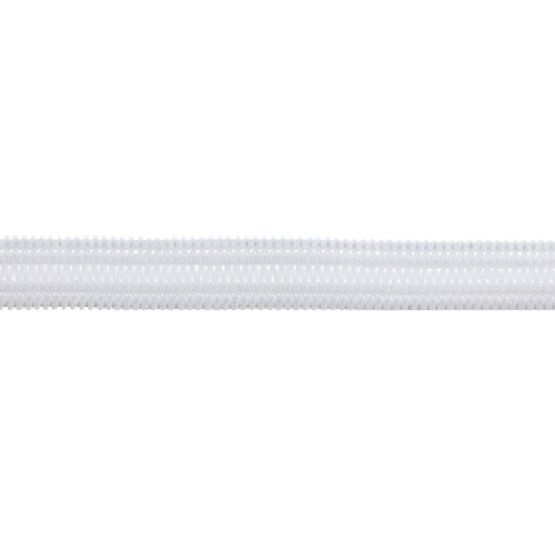5mm Flexible flat elastic - White x5m